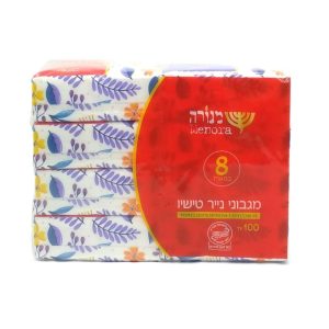 ממחטות טישיו צר = ארוז 100 יח = 80 יח בשק